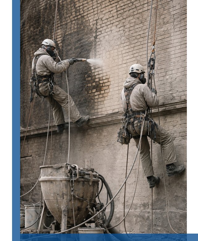 Пескоструйная очистка фасадов в Можге профессионально