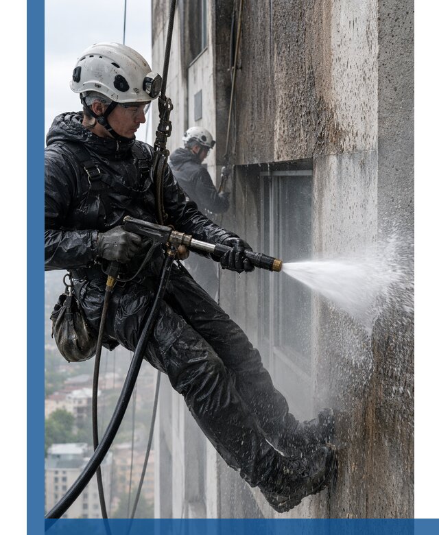 Гидроструйная очистка фасадов и конструкций в Можге