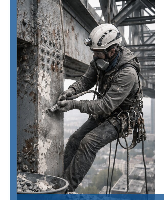 Удаление старой краски с металлических конструкций в Можге