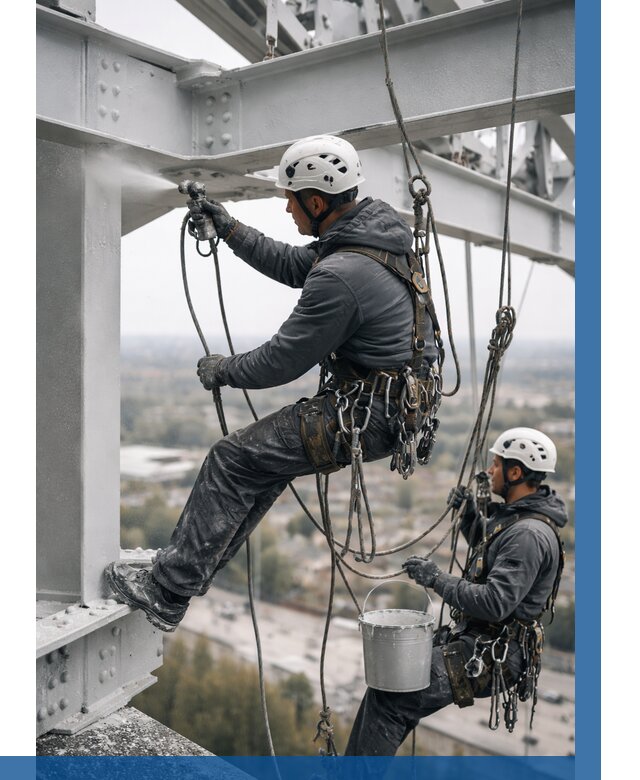 Покраска металлоконструкций на высоте в Можге 354 р |ВЫСОТНИК-Мжг