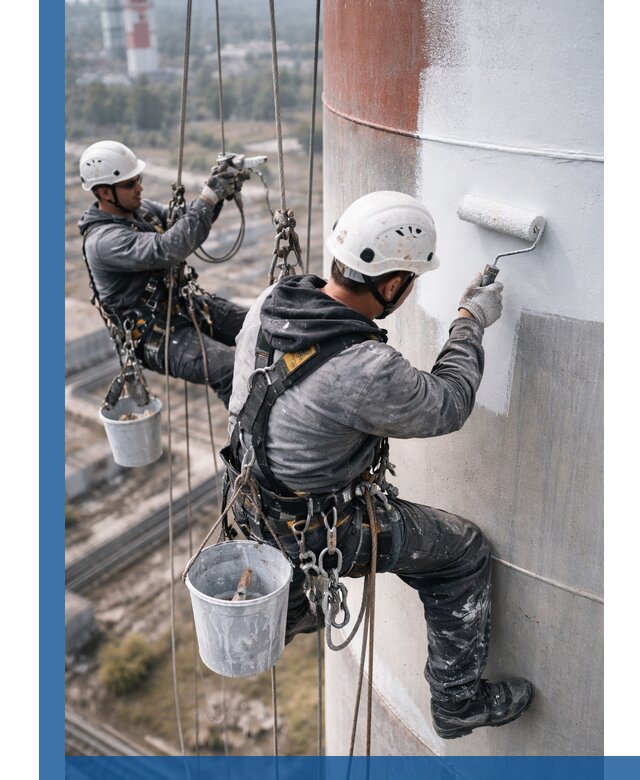 Покраска дымовых труб в Можге: антикоррозийная защита и восстановление