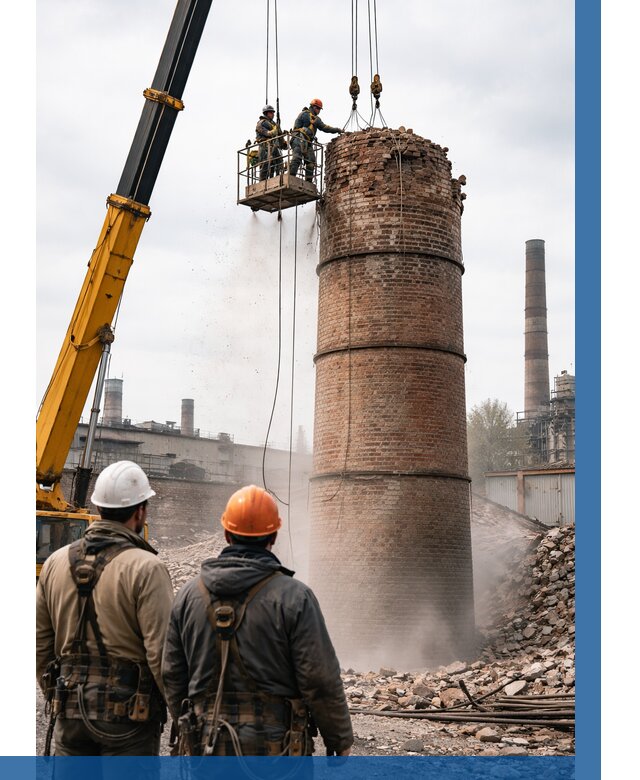 Демонтаж дымовой трубы в Можге от 91152 р. | ВЫСОТНИК-Мжг, смета