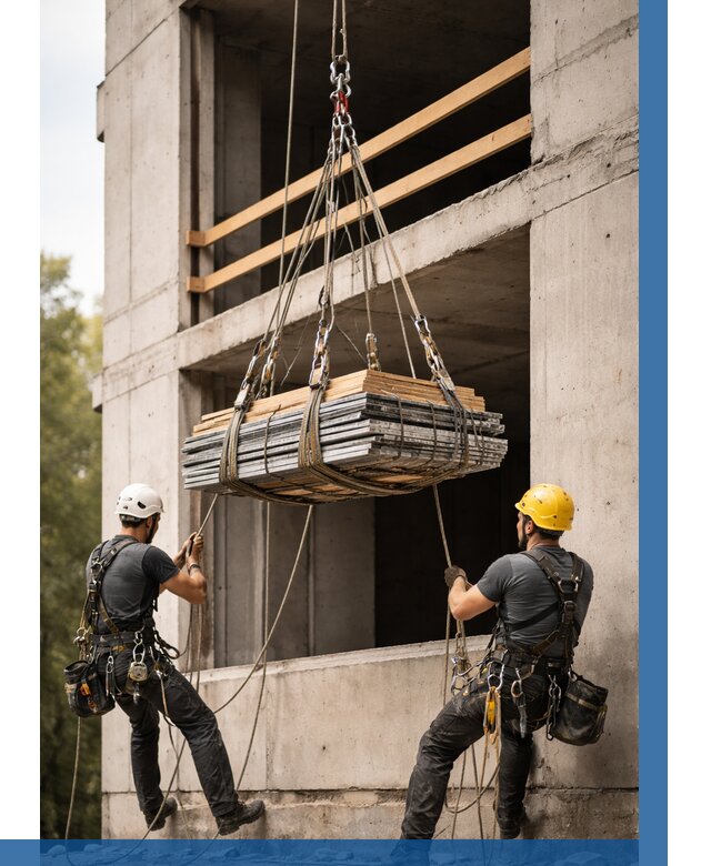 Подъем материала на этаж веревками в Можге от 1519 р. | ВЫСОТНИК-Мжг