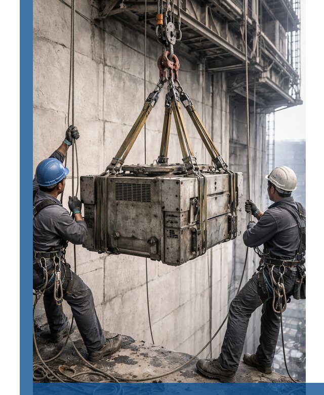 Такелажные работы на высоте, подъем и монтаж грузов в Можге