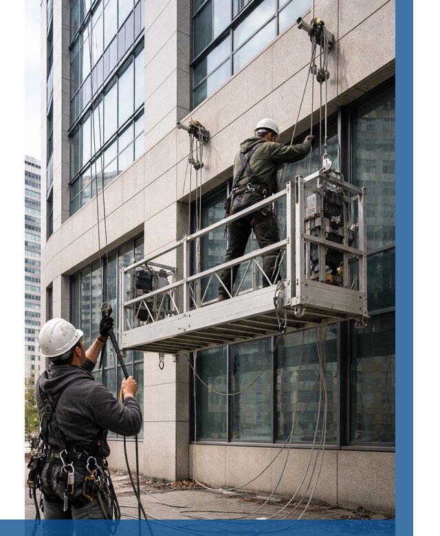 Монтаж и подъем фасадной люльки в Можге от 12154 р. | ВЫСОТНИК-Мжг