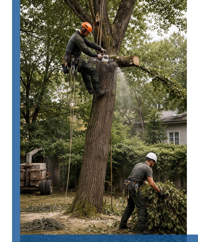 Кронирование деревьев в Можге, безопасная высотная обрезка