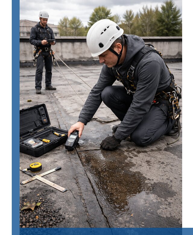 Обследование кровли на протечки и выявление дефектов в Можге