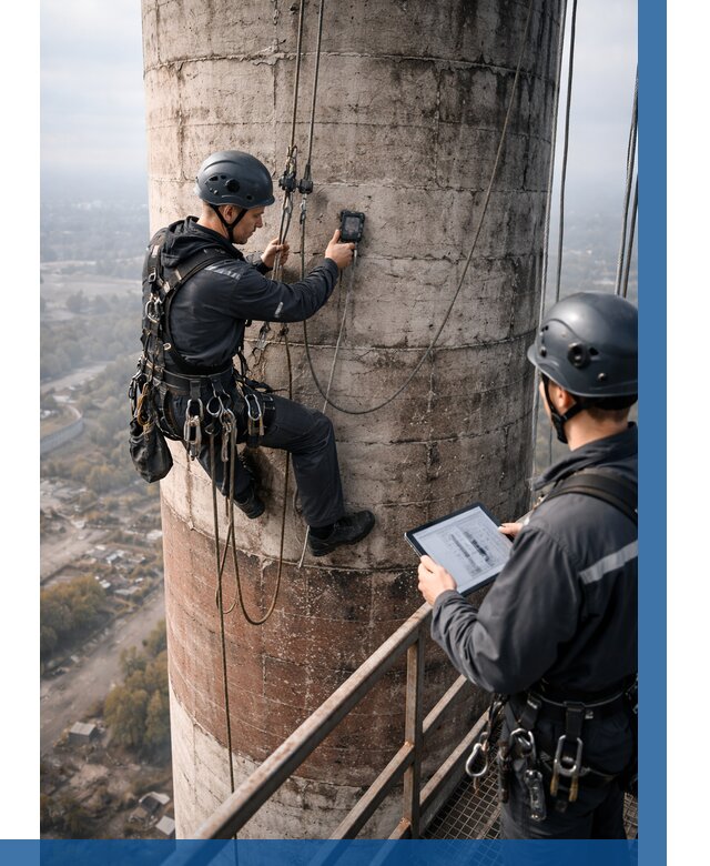 Обследование дымовой трубы в Можге от 8102 р. | ВЫСОТНИК-Мжг