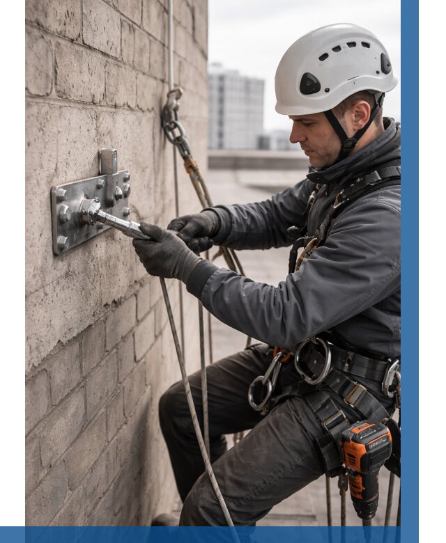 Установка анкерных точек в Можге от 3545 р. | ВЫСОТНИК-Мжг