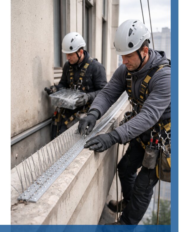 Установка шипов от птиц в Можге от 861 р. | ВЫСОТНИК-Мжг